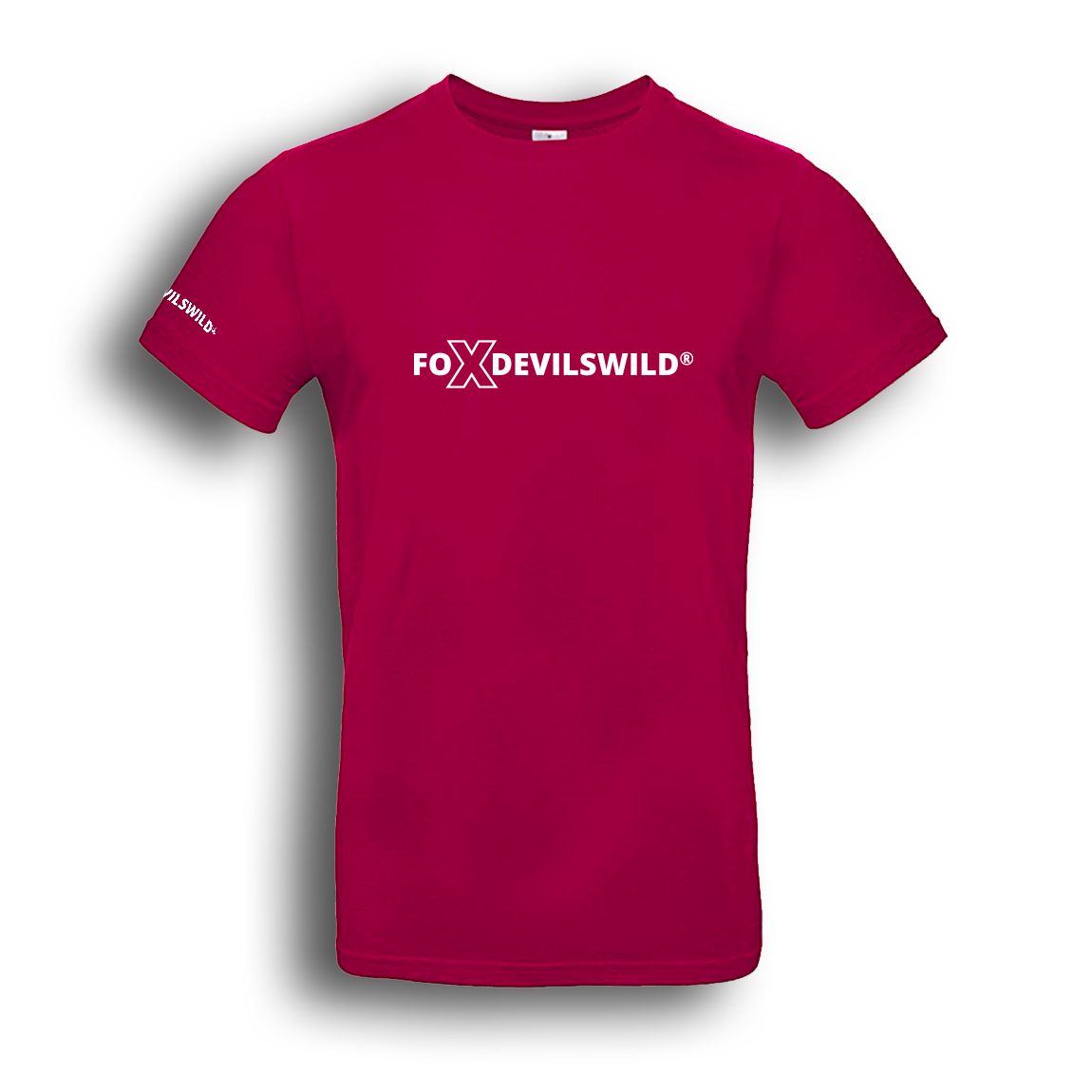 Foxdevilswild® T-Shirt - style eleven - Workwear / Freizeitshirt sorbet / weiss